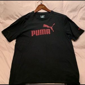 Black Puma short sleeve tee